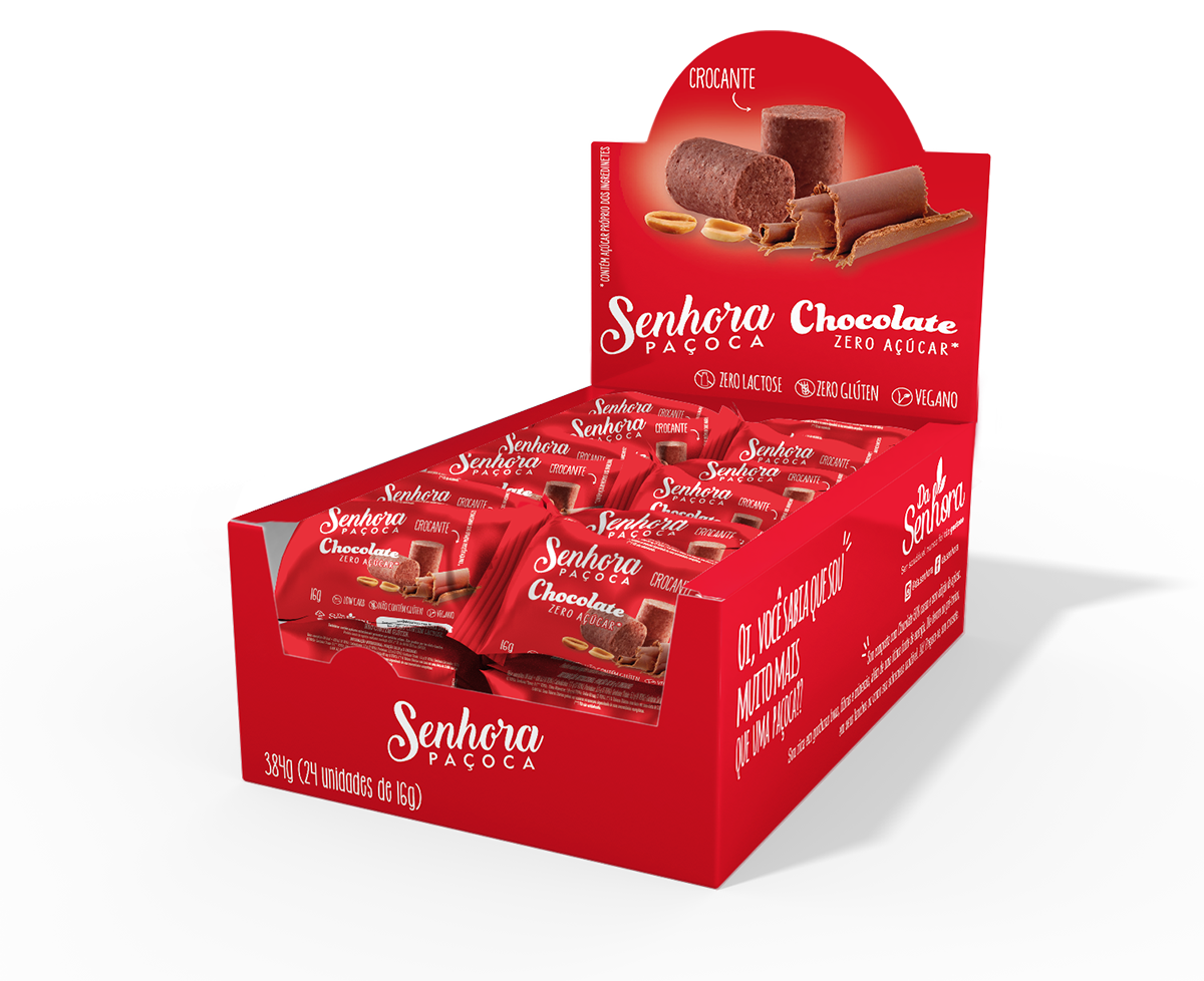 Senhora – Display Paçoca – Chocolate