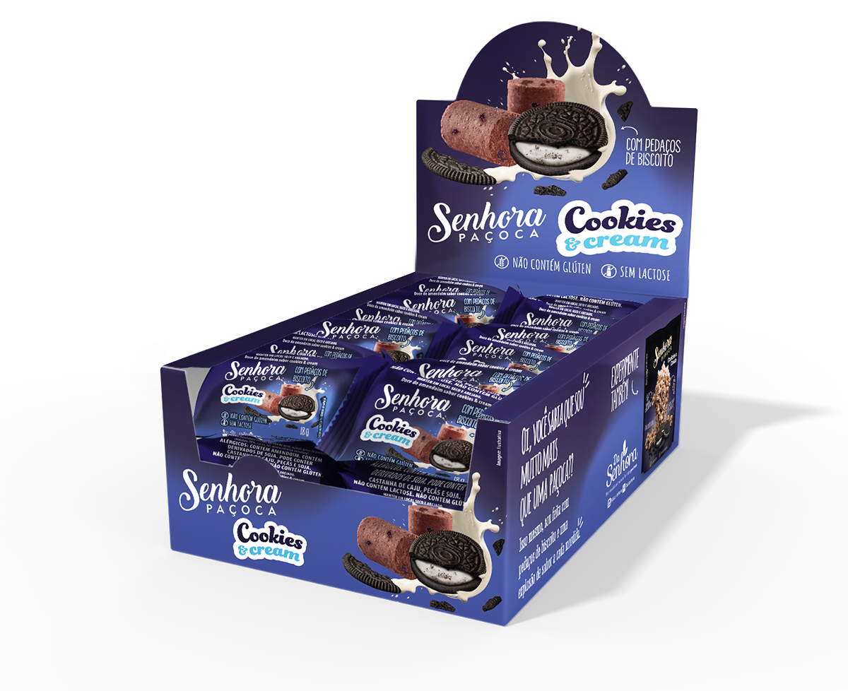 Senhora – Display Paçoca – Cookies